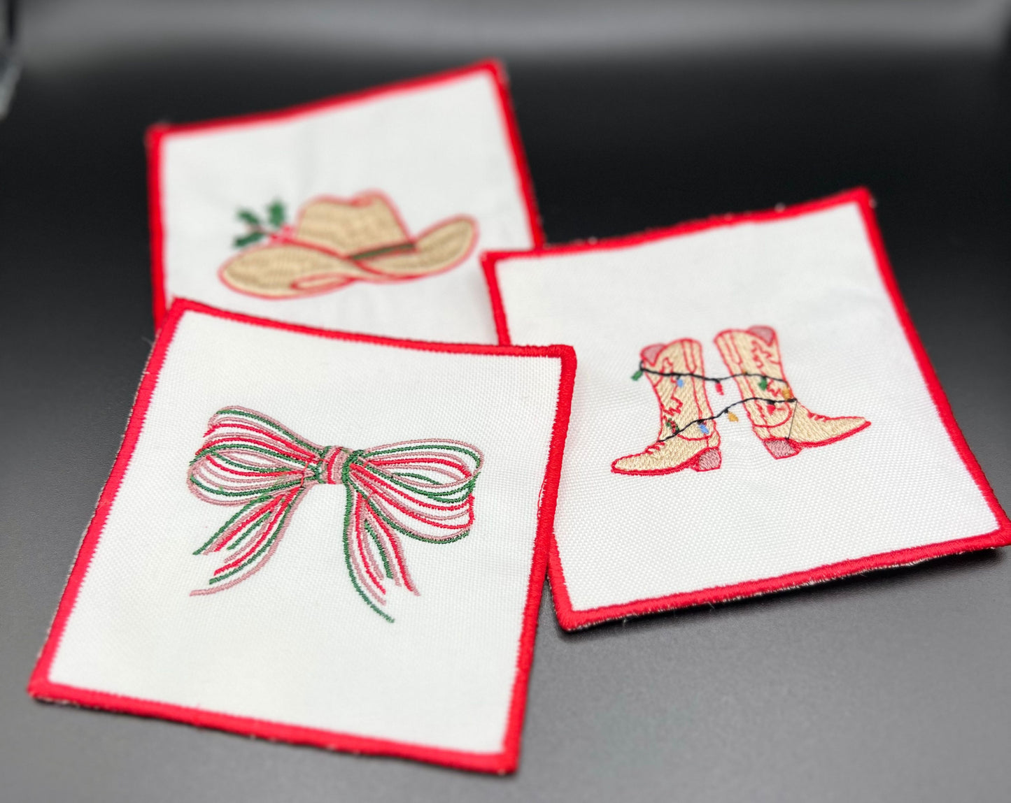 Cocktail Coasters | Western Cowboy Christmas