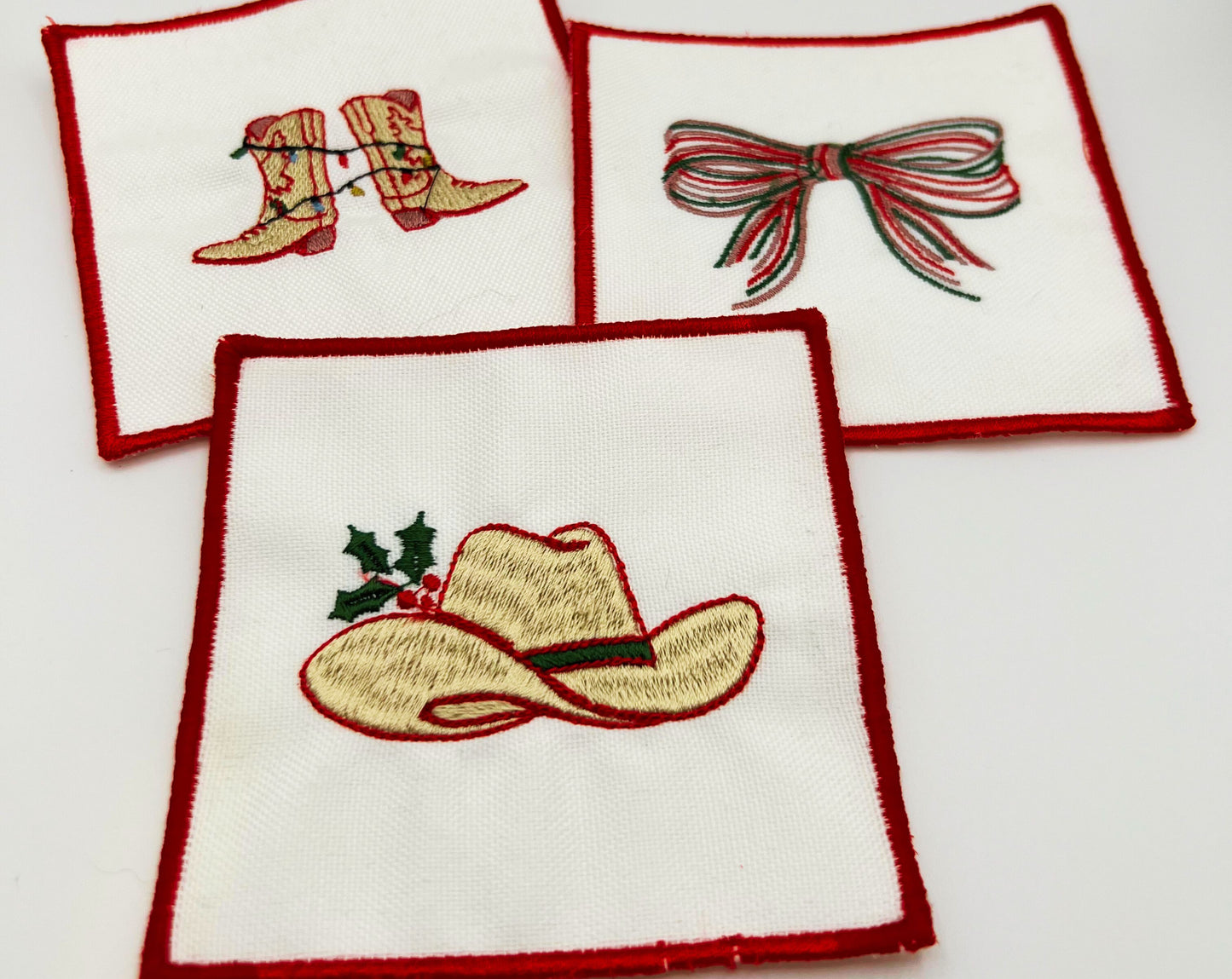 Cocktail Coasters | Western Cowboy Christmas