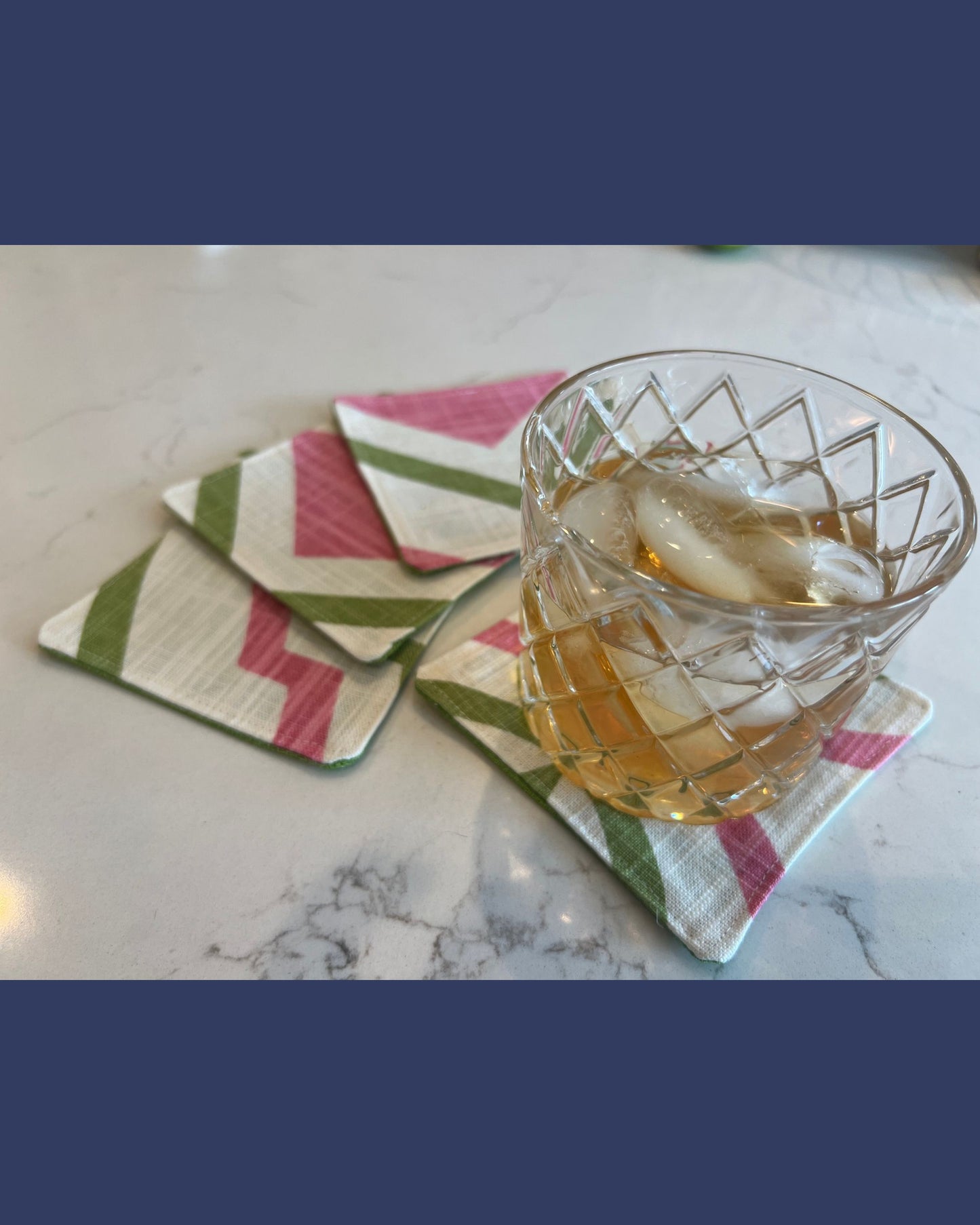 Fabric Cocktail Coasters (4 Pack)