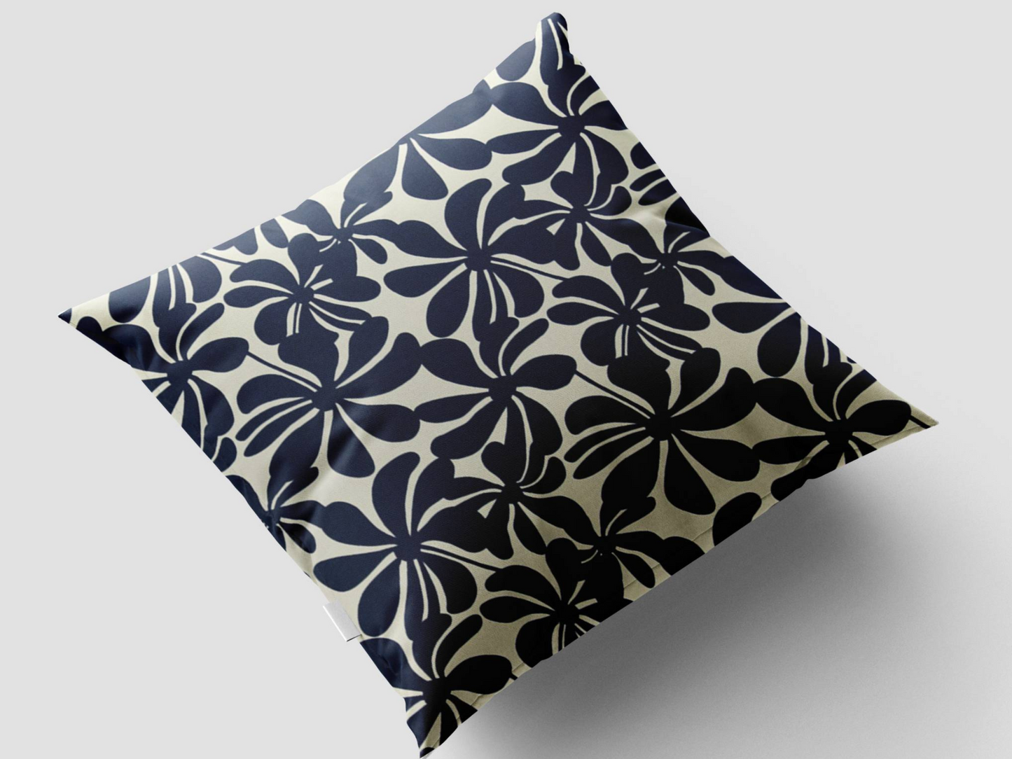 Blue Twirl Pillow Cover - Lumbar | 18" | 20"