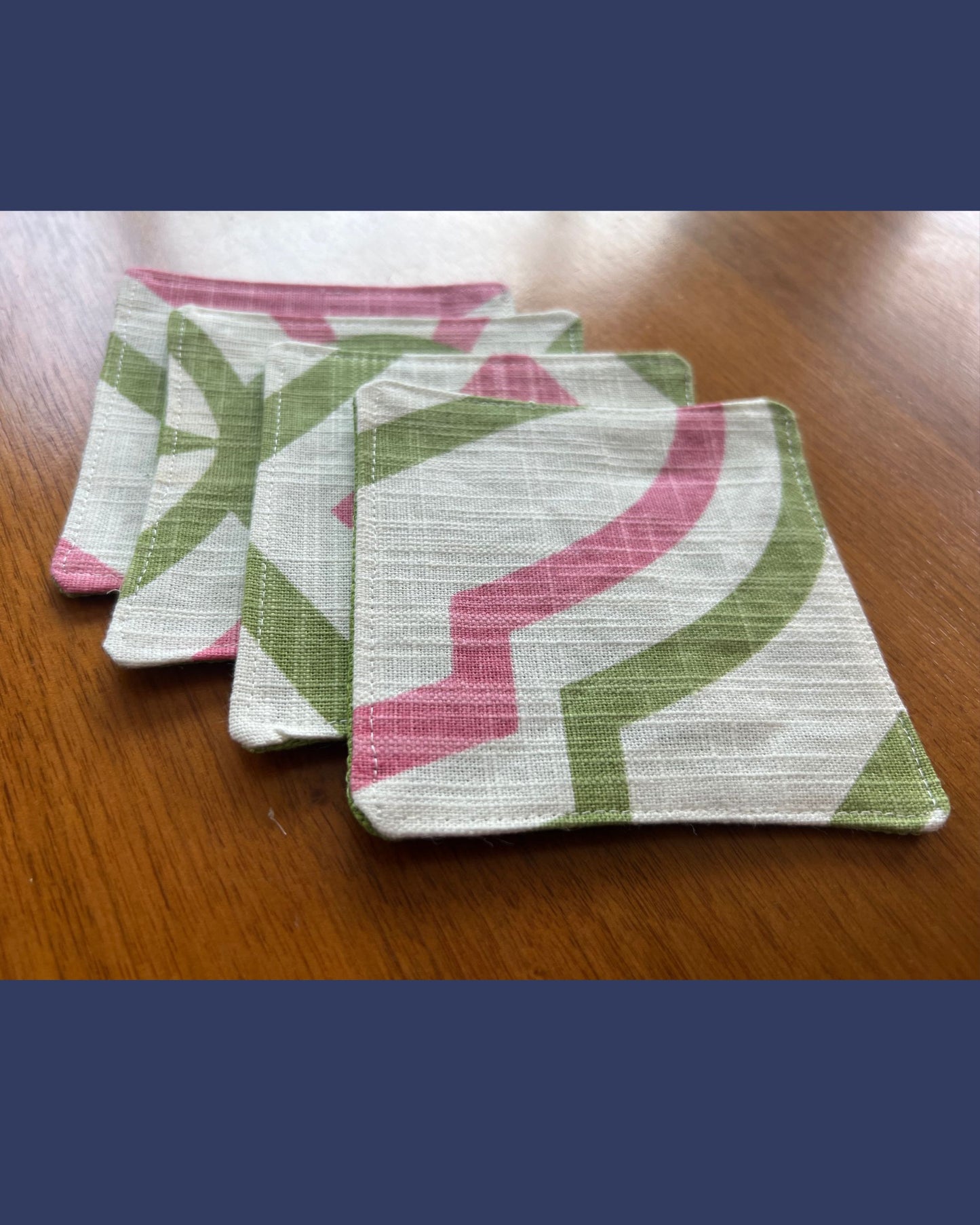 Fabric Cocktail Coasters (4 Pack)