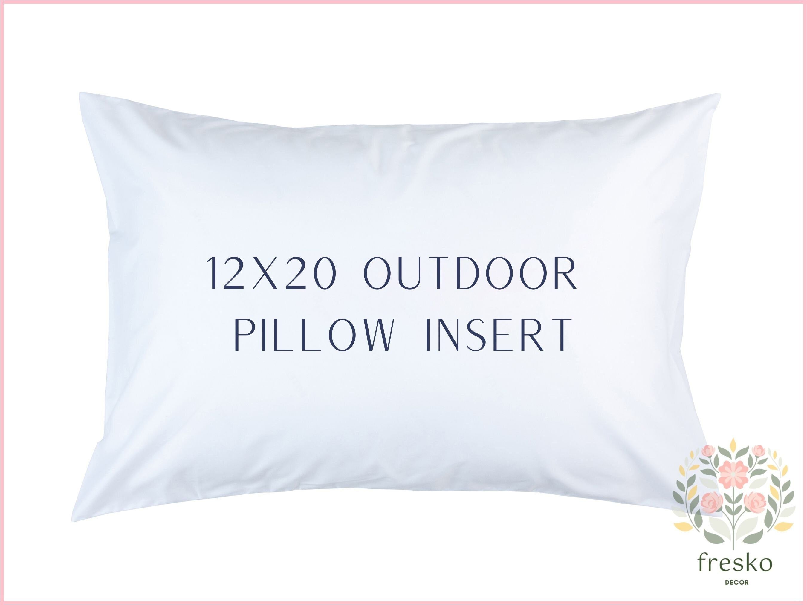 Outdoor Lumbar Pillow Insert 12x20 Fresko Decor